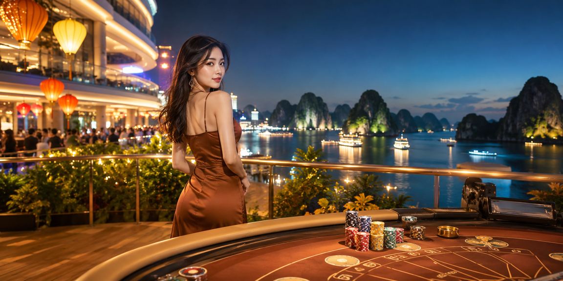 Bối cảnh Hạ Long minh họa trải nghiệm baccarat và casino trên 3420