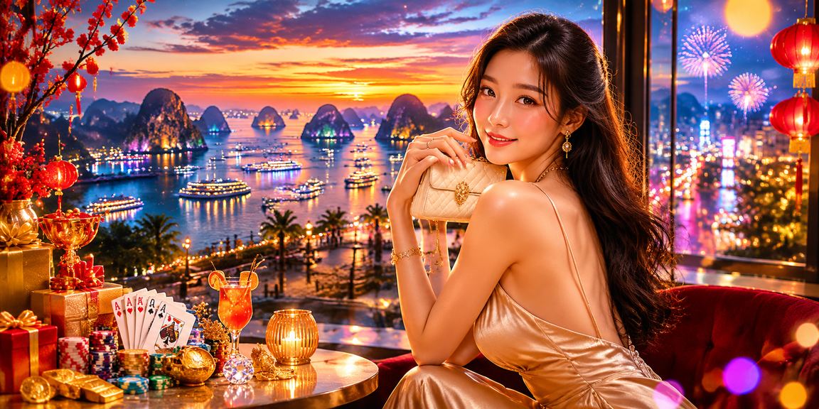 Không gian cà phê Hạ Long minh họa người dùng xem quyền lợi VIP trên điện thoại